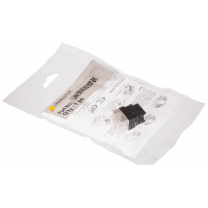 Keystone module, RJ45, category 5E, UTP, 180 degrees, with built-in shutter